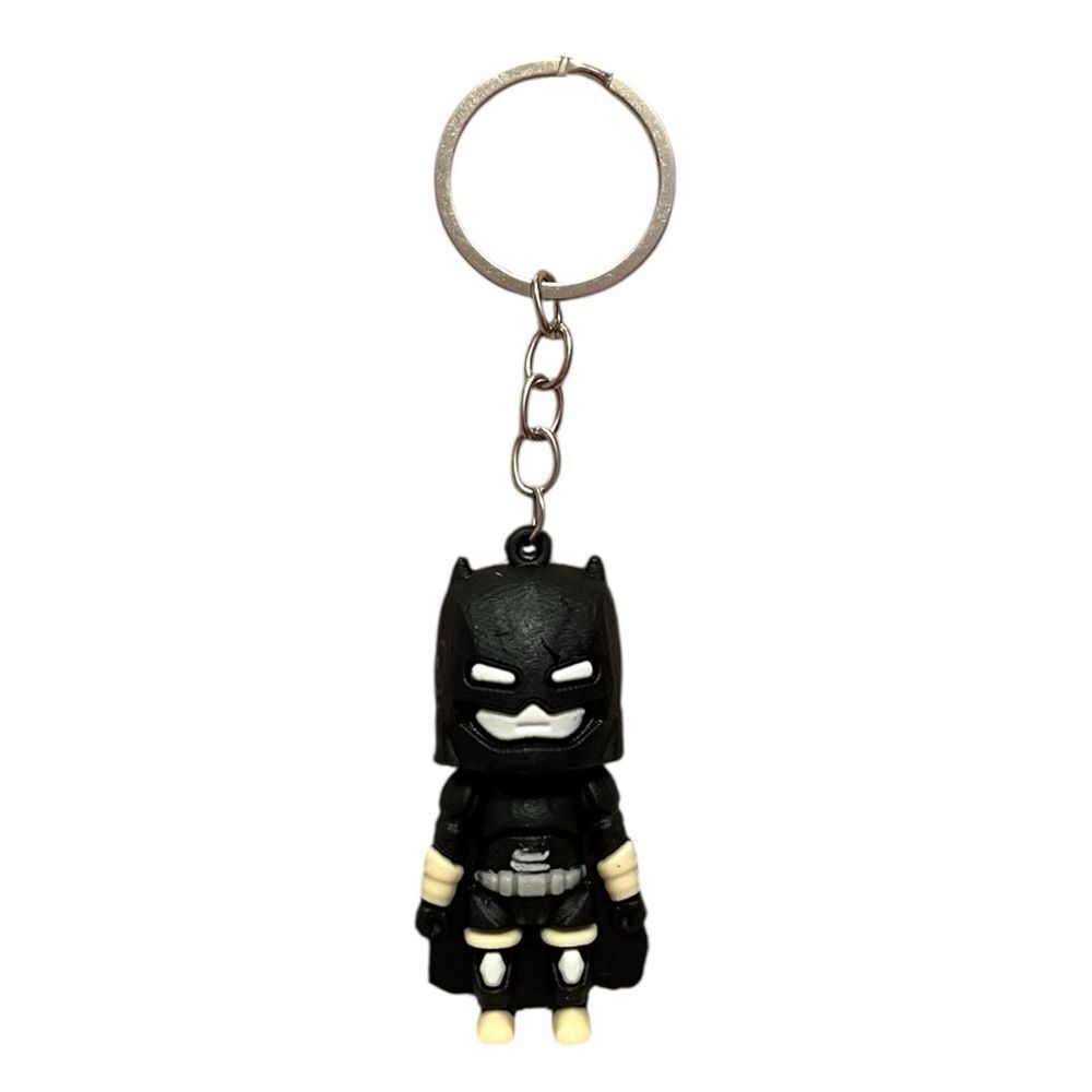 Batman Rubber Silver Keychain